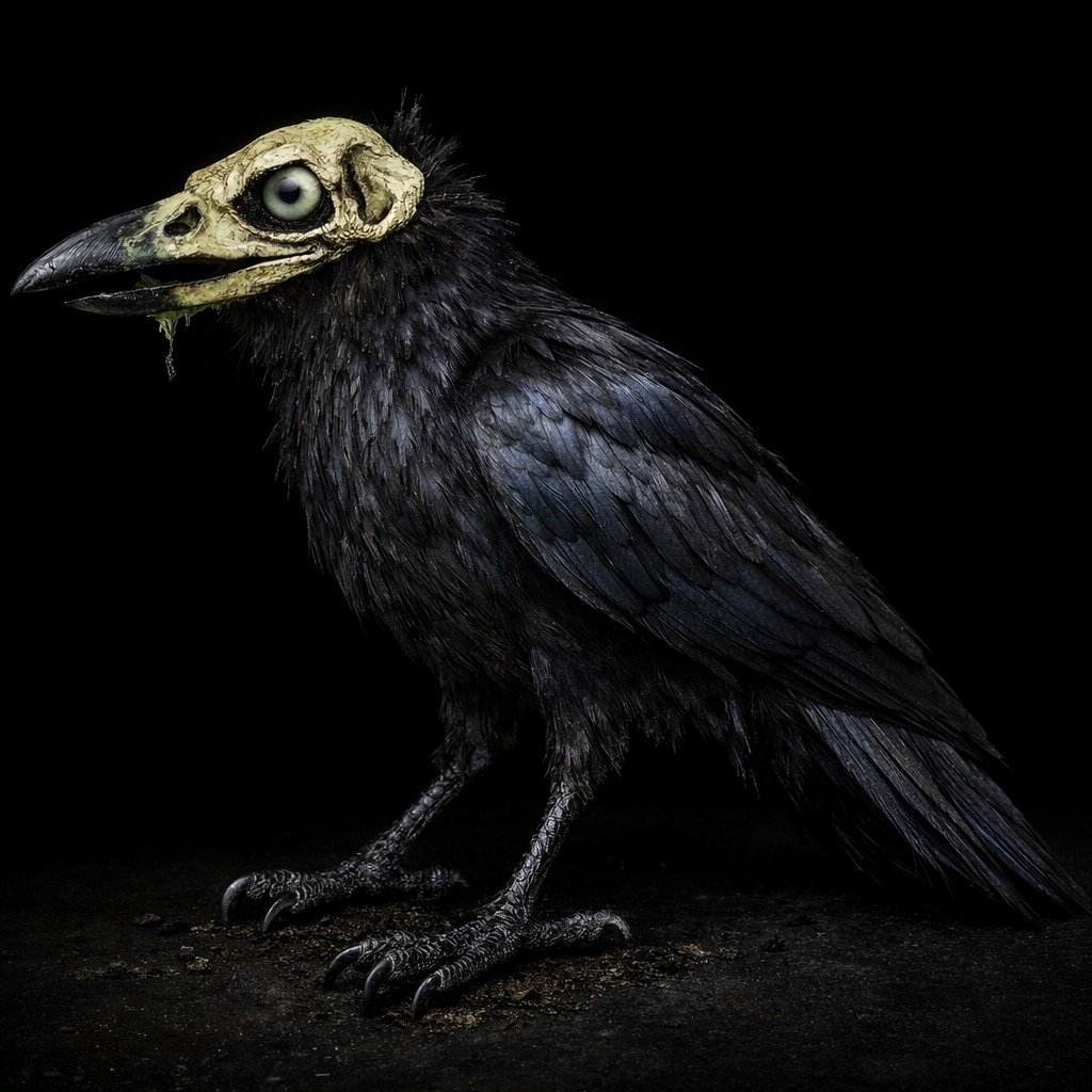 Estorvo - Um corvo esqueleto