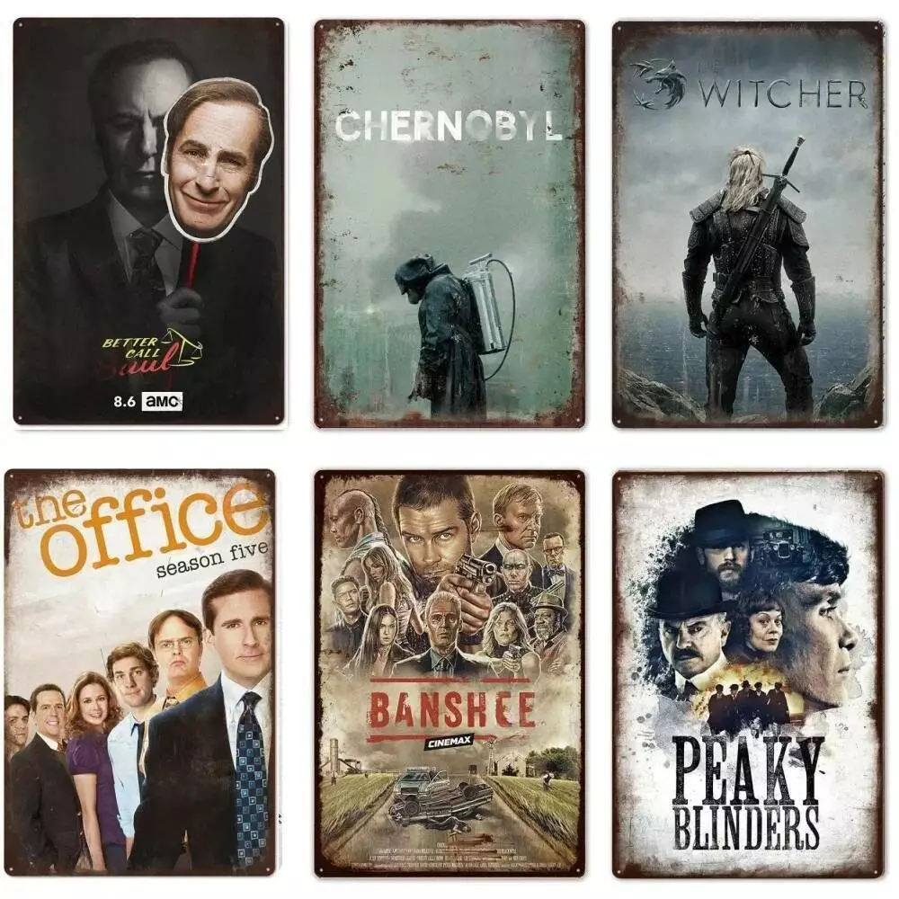 Placas de decoração em metal